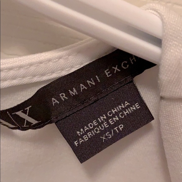 XS Armani Exchange white top. - Picture 2 of 3